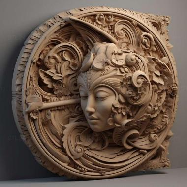 Patterns and decorations stl Cadoceras 4 3d model